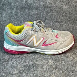 New Balance Trainers Womens Size 8.5 Sneakers Kids 7 Gray Rainbow 888V2 Sneakers